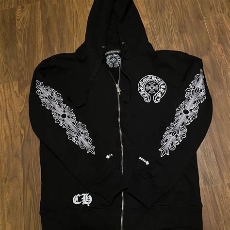 chrome hearts zip up hoodie